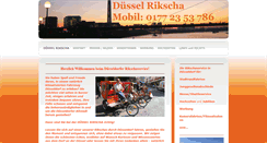 Desktop Screenshot of duessel-rikscha.de